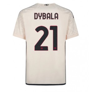 Maillot de foot AS Roma Paulo Dybala #21 Extérieur 2023-24 Manches Courte